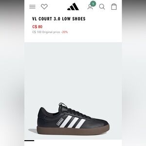 BNWT Adidas Women’s VL COURT 3.0